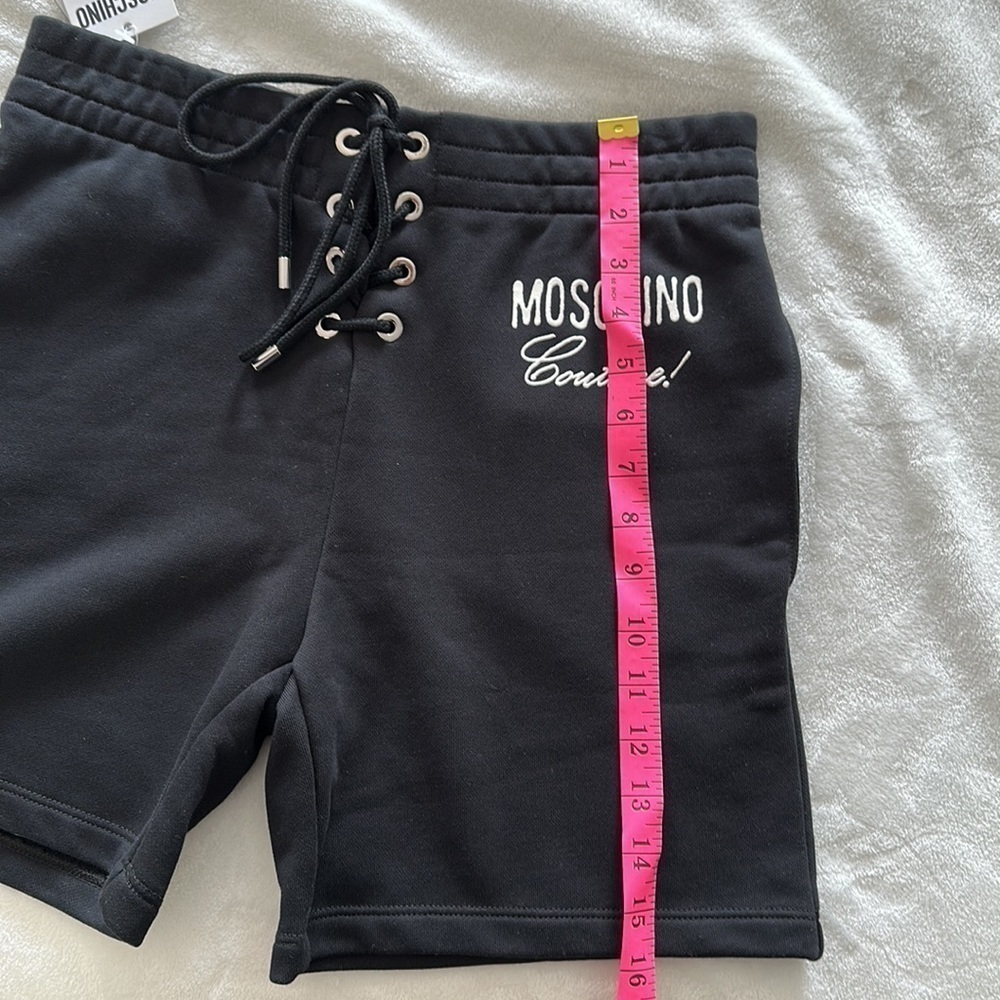 MOSCHINO Couture track shorts black size Small US 4 NEW WITH TAGS - Picture 6 of 7